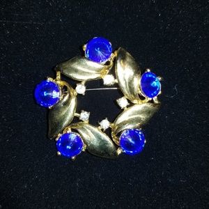 Gold & Sapphire Pin